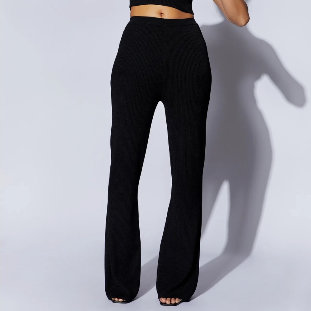 MESHKI Knit Flared Pants